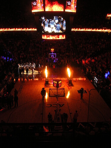 2006-2007_Virginia_Tech_at_Virginia_men's_basketball_UVA_senior_night_recognition